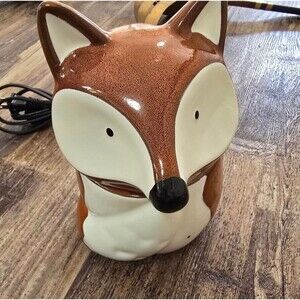 Scentsy Red Fox Ceramic Warmer “2016” Retired Discontinued Cabin Wood Animal